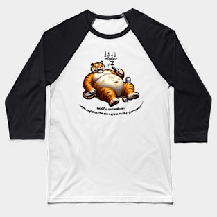 Thai Tattoo Parody "Sak Yant Tiger" Baseball T-Shirt